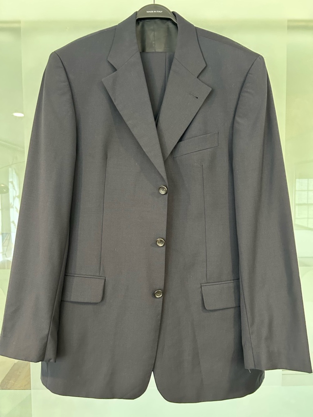 Classic Single-Breasted Men's 3 pc Suit in Dark Navy